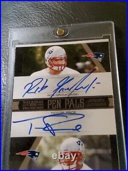 Rare 2010 Playoff NT Rob Gronkowski Rookie Pen Pals Dual On Card Auto Patriots