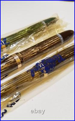 Rare 50's National Stylographic Fountain Pen Lot Of 6 Factory Box W. Germany