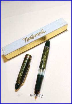 Rare 50's National Stylographic Fountain Pen Lot Of 6 Factory Box W. Germany