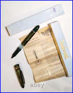 Rare 50's National Stylographic Fountain Pen Lot Of 6 Factory Box W. Germany