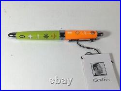 Rare ACME Studio Orange Lime Roller Ball Pen by Designer KARIM RASHID NEW