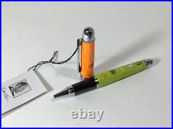 Rare ACME Studio Orange Lime Roller Ball Pen by Designer KARIM RASHID NEW