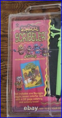 Rare Alien Monster Squiggle Jiggle Scribbler Pen Set New Blister Pack Hart 1993
