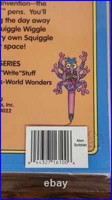 Rare Alien Monster Squiggle Jiggle Scribbler Pen Set New Blister Pack Hart 1993