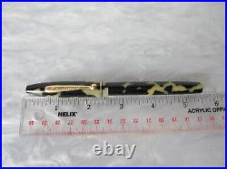 Rare Antique Eclipse Marxton Black Pearl 14k Solid Gold Fine Nib Fountain Pen Rare Antique Eclipse Marxton Black Pearl 14k Solid Gold Fine Nib Fountain Pen