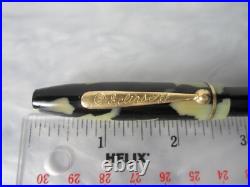 Rare Antique Eclipse Marxton Black Pearl 14k Solid Gold Fine Nib Fountain Pen Rare Antique Eclipse Marxton Black Pearl 14k Solid Gold Fine Nib Fountain Pen