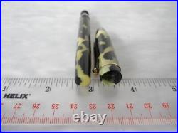 Rare Antique Eclipse Marxton Black Pearl 14k Solid Gold Fine Nib Fountain Pen Rare Antique Eclipse Marxton Black Pearl 14k Solid Gold Fine Nib Fountain Pen