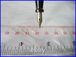 Rare Antique Eclipse Marxton Black Pearl 14k Solid Gold Fine Nib Fountain Pen Rare Antique Eclipse Marxton Black Pearl 14k Solid Gold Fine Nib Fountain Pen