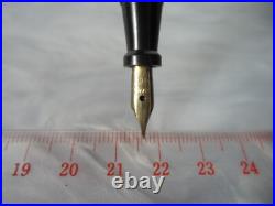 Rare Antique Eclipse Marxton Black Pearl 14k Solid Gold Fine Nib Fountain Pen Rare Antique Eclipse Marxton Black Pearl 14k Solid Gold Fine Nib Fountain Pen