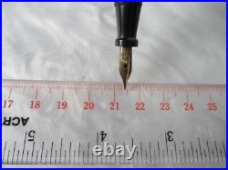Rare Antique Eclipse Marxton Black Pearl 14k Solid Gold Fine Nib Fountain Pen Rare Antique Eclipse Marxton Black Pearl 14k Solid Gold Fine Nib Fountain Pen