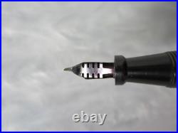 Rare Antique Eclipse Marxton Black Pearl 14k Solid Gold Fine Nib Fountain Pen Rare Antique Eclipse Marxton Black Pearl 14k Solid Gold Fine Nib Fountain Pen