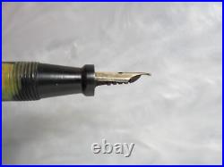 Rare Antique Eclipse Marxton Black Pearl 14k Solid Gold Fine Nib Fountain Pen Rare Antique Eclipse Marxton Black Pearl 14k Solid Gold Fine Nib Fountain Pen
