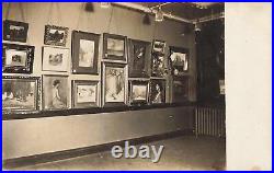 Rare Art Exhibit Brush & Pen Club Women Artists NYC RPPC Pre war Photo Postcard