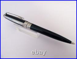 Rare Ballpoint Pen S. T. DUPONT Olympio Midnight Blue Palladium IN Lacquer New