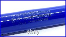 Rare Blackbird Self Filling Pen, 5275, Solid Blue, Springy, 14k Medium Nib