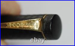 Rare Button Filler Parker Bchr 20 Fountain Pen Gold Lucky Curve #2 Nib Estate