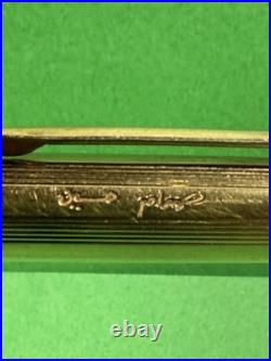 Rare Caran d'Ache President Saddam Hussein Iraq 14k Gold Nib Fountain Pen R3