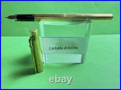 Rare Caran d'Ache President Saddam Hussein Iraq 14k Gold Nib Fountain Pen R3