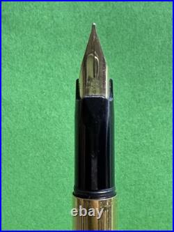 Rare Caran d'Ache President Saddam Hussein Iraq 14k Gold Nib Fountain Pen R3