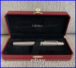 Rare Cartier Diabolo Chevron Fountain Pen