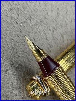 Rare Cartier Fountain Pen Trinity Nib 18K 750