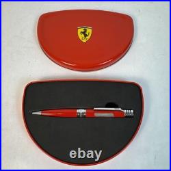 Rare Collectible Ferrari Scuderia Maranello Ballpoint Pen In Metal Tin Case
