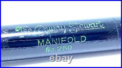 Rare! Conway Stewart Manifold No 250 Pen, Black Chased, 14k Extra Fine Nib