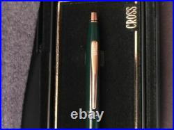 Rare Cross Century Classic Green And 23kt Gold Ballpoint Pen New Birthday Gift