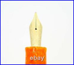 Rare Delta Dolcevita Oro Limited Edition Fountain Pen 14k Gold Broad Nib Mint