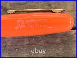 Rare Delta Rolling Pen Italy Mini Trend Orange New Retired