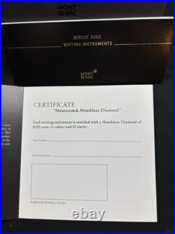 Rare, Discontinued, MEISTERSTÜCK MONTBLANC DIAMOND'Star In Star' Ballpoint Pen