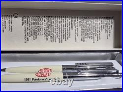 Rare Du Pont Paper Mate Profile Double Heart Pen & Pencil Set (Vintage 1981)