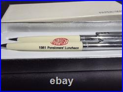 Rare Du Pont Paper Mate Profile Double Heart Pen & Pencil Set (Vintage 1981)