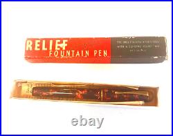 Rare Esterbrook Fountain Pen Relief 2-L with 14 ct Broad nib made in England BOX
