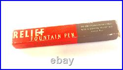 Rare Esterbrook Fountain Pen Relief 2-L with 14 ct Broad nib made in England BOX