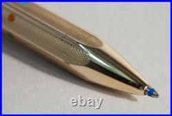 Rare FEND TRUXA 6! Multi Color Ballpoint Pen Gold Plated With New Refills