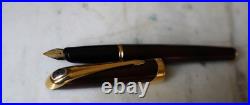 Rare Fountain Pen Parker Ellipse in Iridescent Brown Resin Solid 18K Gold Nib Rare Fountain Pen Parker Ellipse in Iridescent Brown Resin Solid 18K Gold Nib