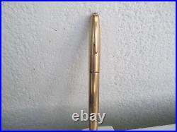 Rare Fountain Pen Rolex Gold Plated 750 +gold Nib Period 1950