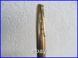Rare Fountain Pen Rolex Gold Plated 750 +gold Nib Period 1950