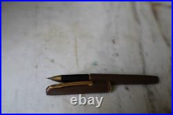 Rare Fountain Pen Waterman Concorde in Brown Brushed Resin- Solid 18K Gold Nib