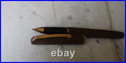 Rare Fountain Pen Waterman Concorde in Brown Brushed Resin- Solid 18K Gold Nib