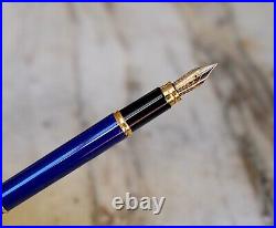 Rare Fountain Pen Waterman Man 100 Special Edition World Cup Gold Nib 18K