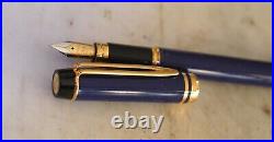 Rare Fountain Pen Waterman Man 100 Special Edition World Cup Gold Nib 18K