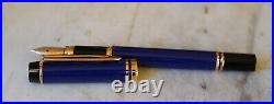 Rare Fountain Pen Waterman Man 100 Special Edition World Cup Gold Nib 18K