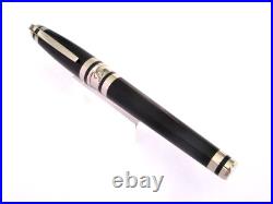 Rare Fountain Pen of Prestige S. T. Dupont Olympio XL Black Chinese Lacquer MX663