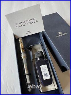 Rare Genuine and Authentic Grand Seiko Fountain Pen and Bottled Blue Ink, New