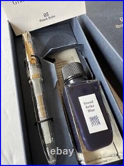 Rare Genuine and Authentic Grand Seiko Fountain Pen and Bottled Blue Ink, New