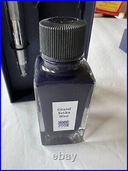 Rare Genuine and Authentic Grand Seiko Fountain Pen and Bottled Blue Ink, New