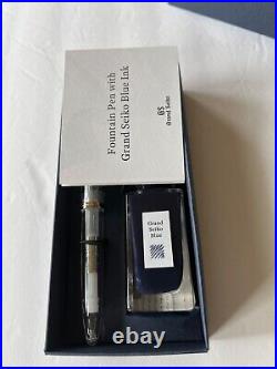 Rare Genuine and Authentic Grand Seiko Fountain Pen and Bottled Blue Ink, New