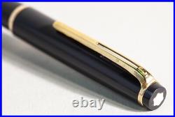 Rare Gray & Gold 1966 Montblanc Lever Ballpoint Pen # 38 / New Giant Refill